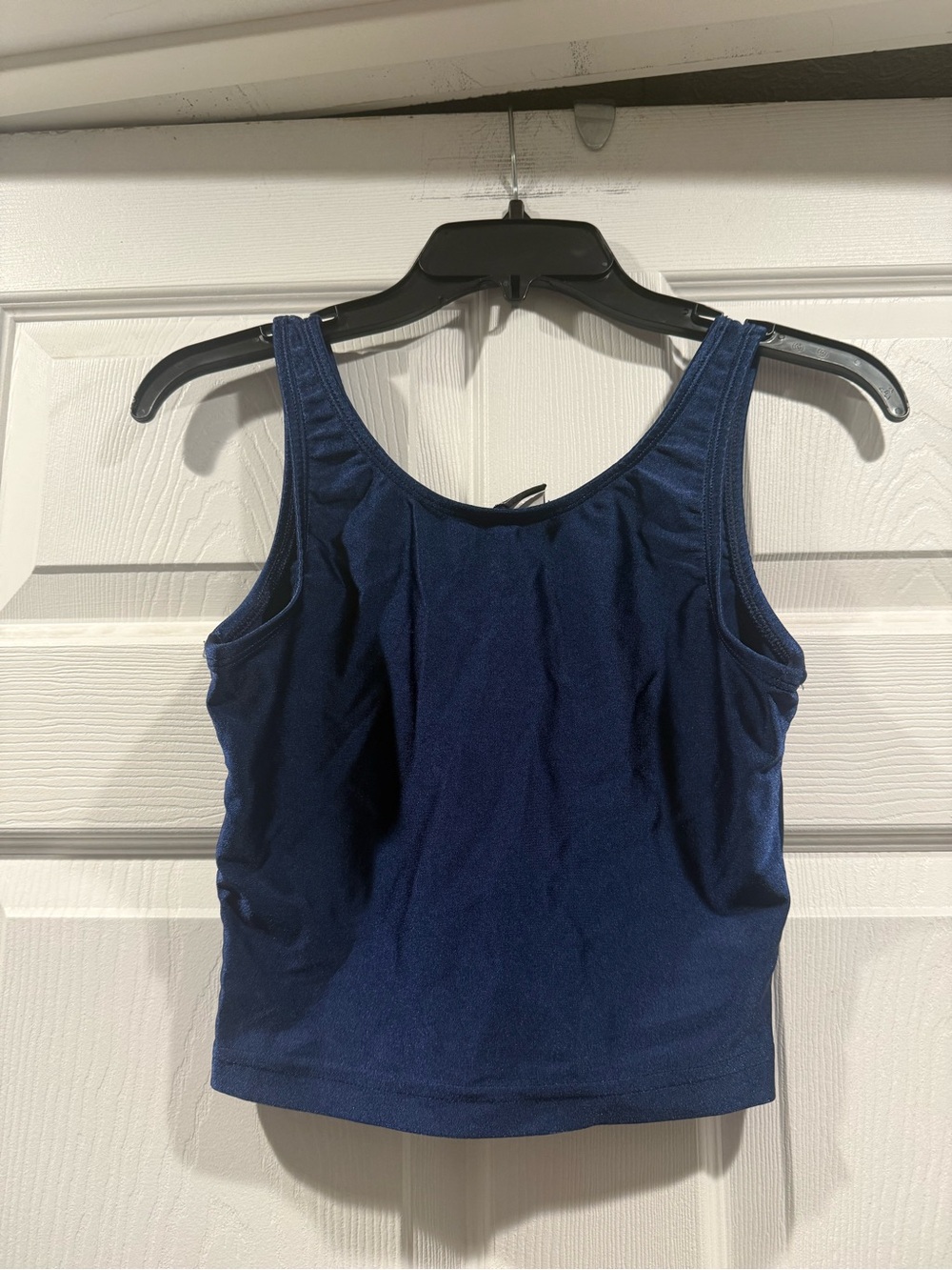 Bally Deep Navy Tank Top with Scoop Neck. Size large